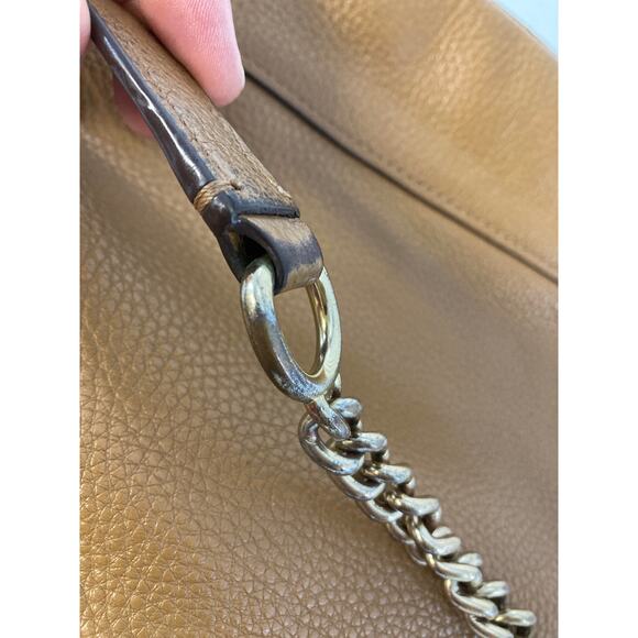 COACH F76668 SMAL TAN BROWN PEBBLED LEATHER CROSSBODY BAG - Picture 16 of 16